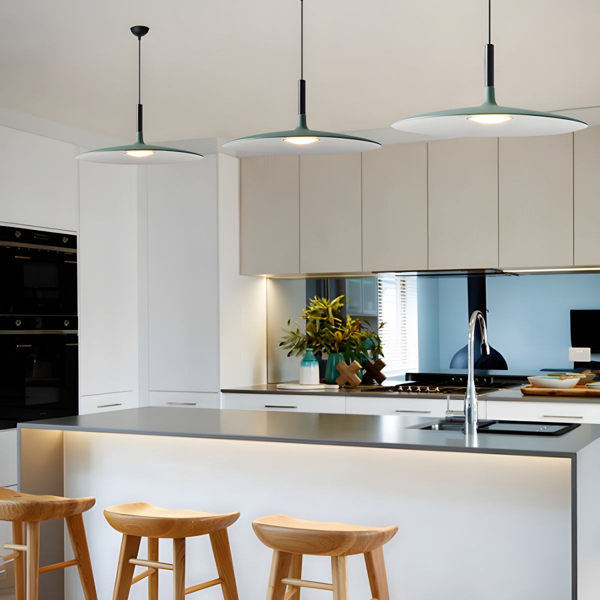 Ardinena hanglamp aluminium platte schijf