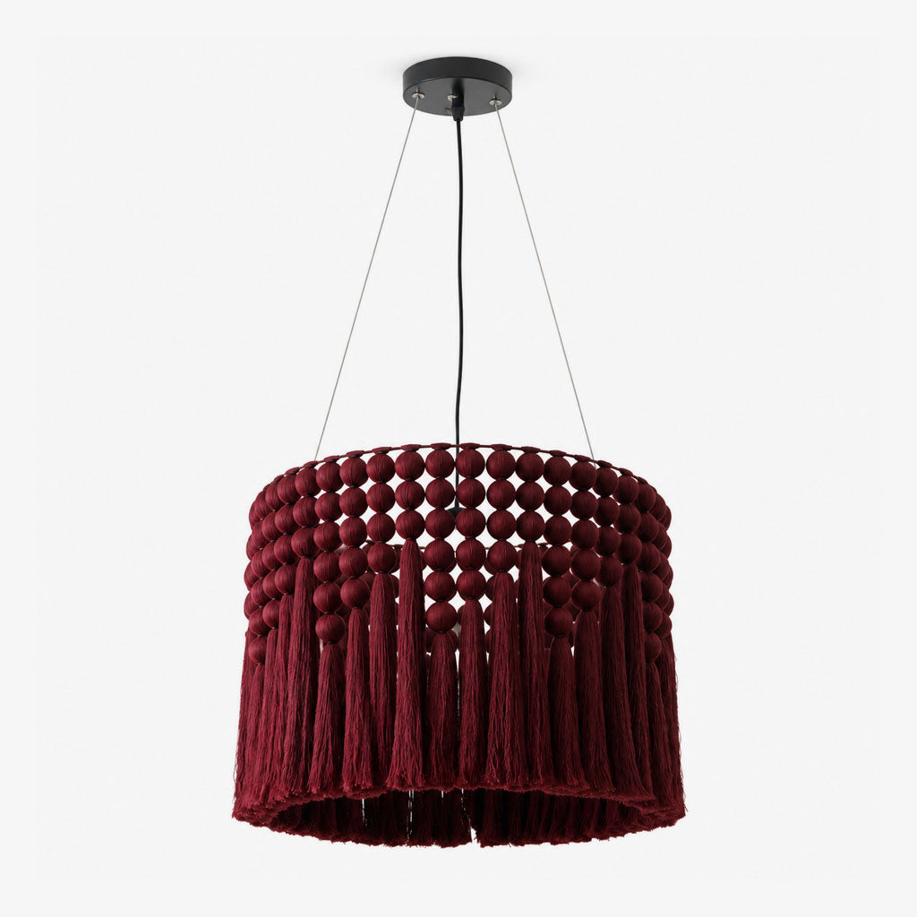 Verleigh macramé kwastjes hanglamp