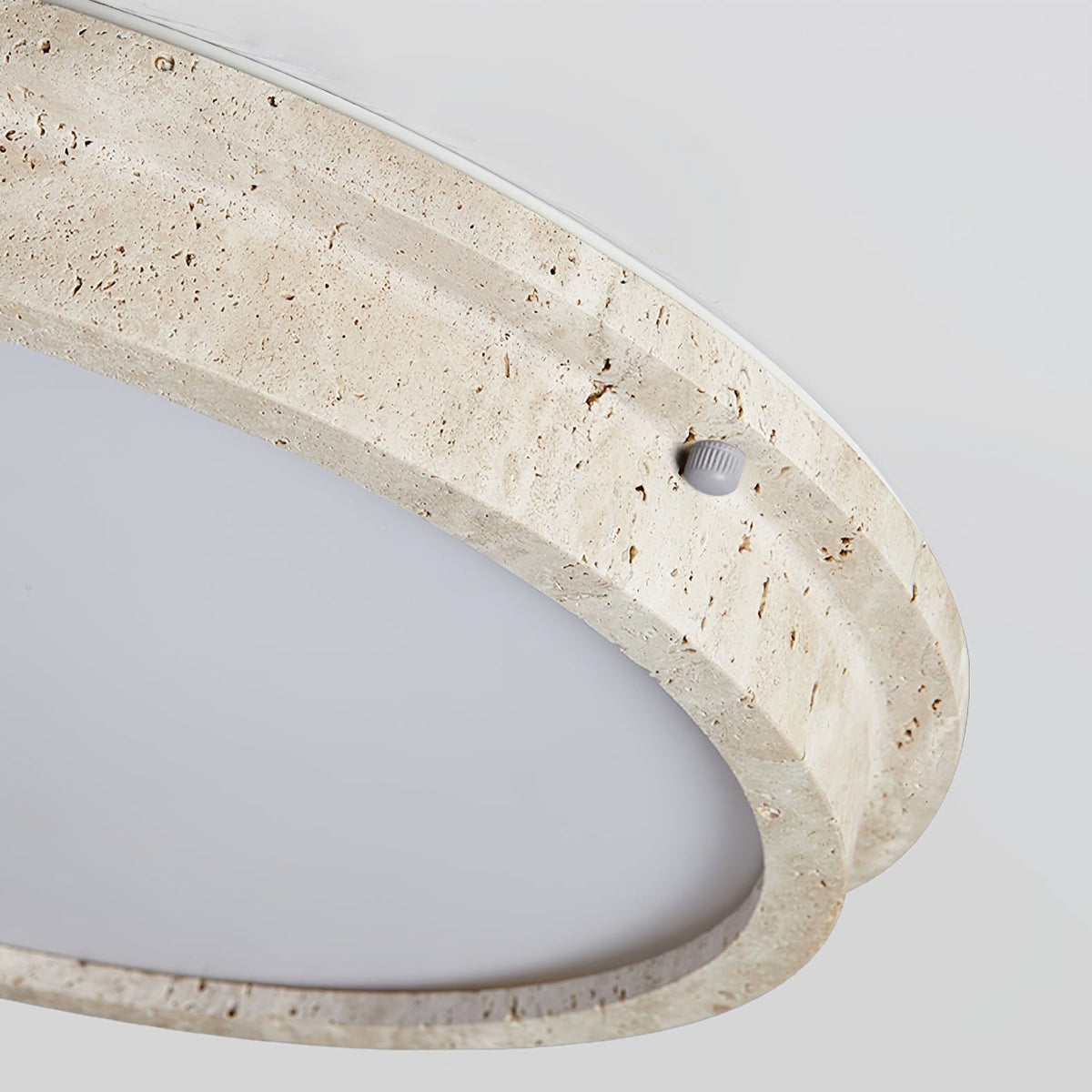 Altheion plafondlamp van geel travertin
