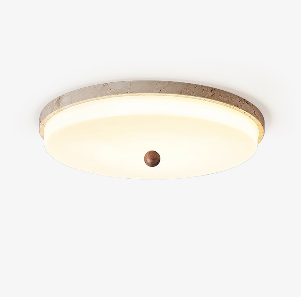 Aeon travertin Orb plafondlamp