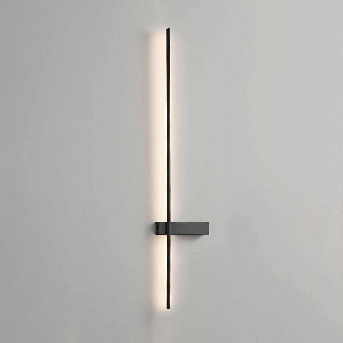 Mesv Lineair Oplaadbaar Zwart Wandlamp