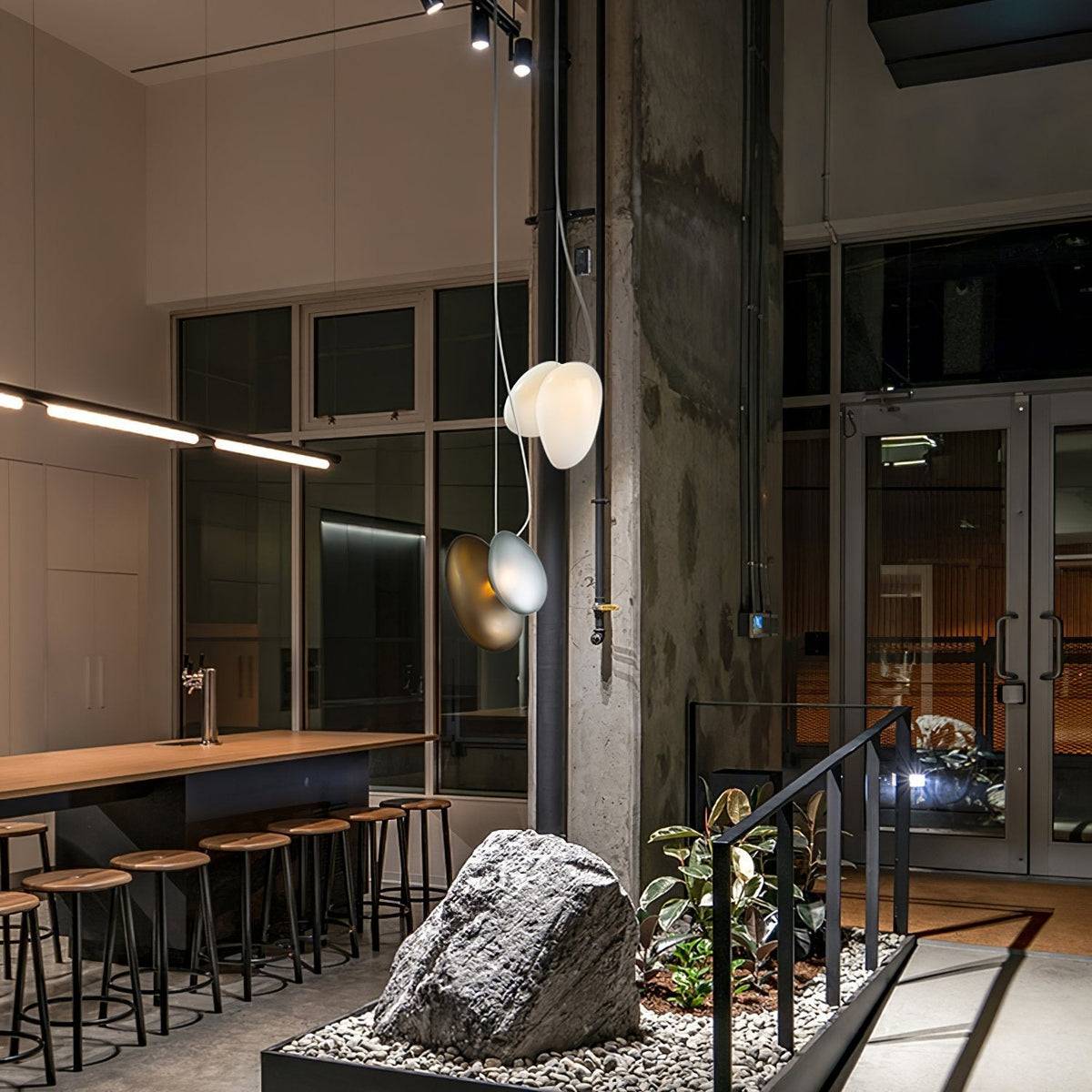 Mervan matglas hanglamp