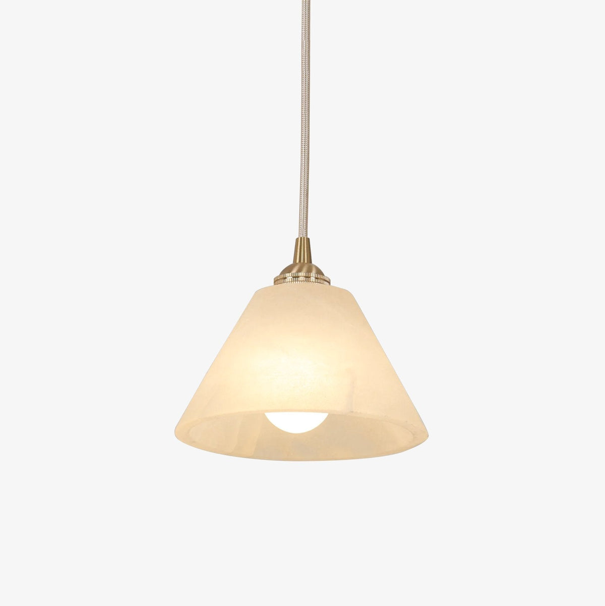Alberise Minimalistische hanglamp van met albasten kap