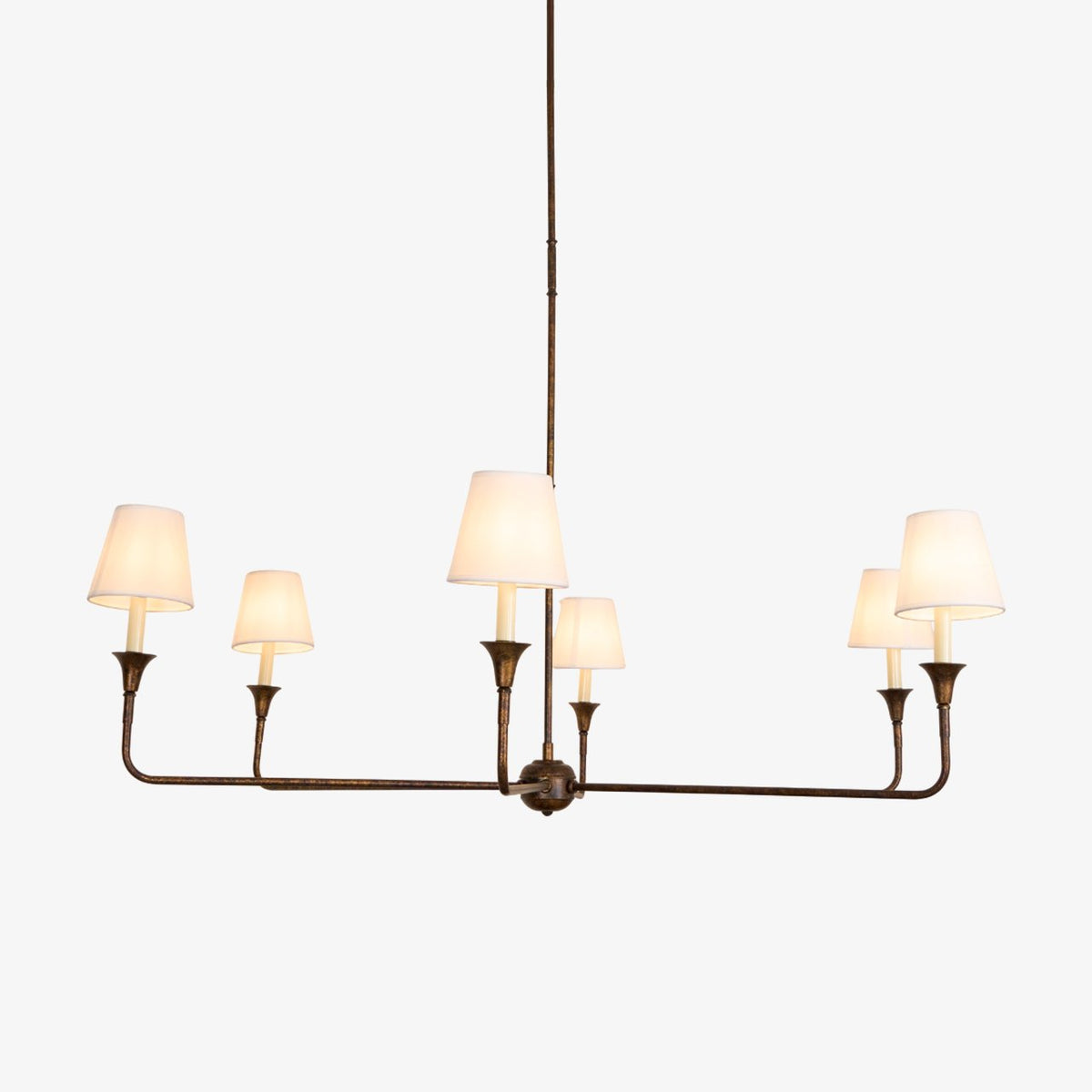 Lioroelia hanglamp zwart kaars afgeplat