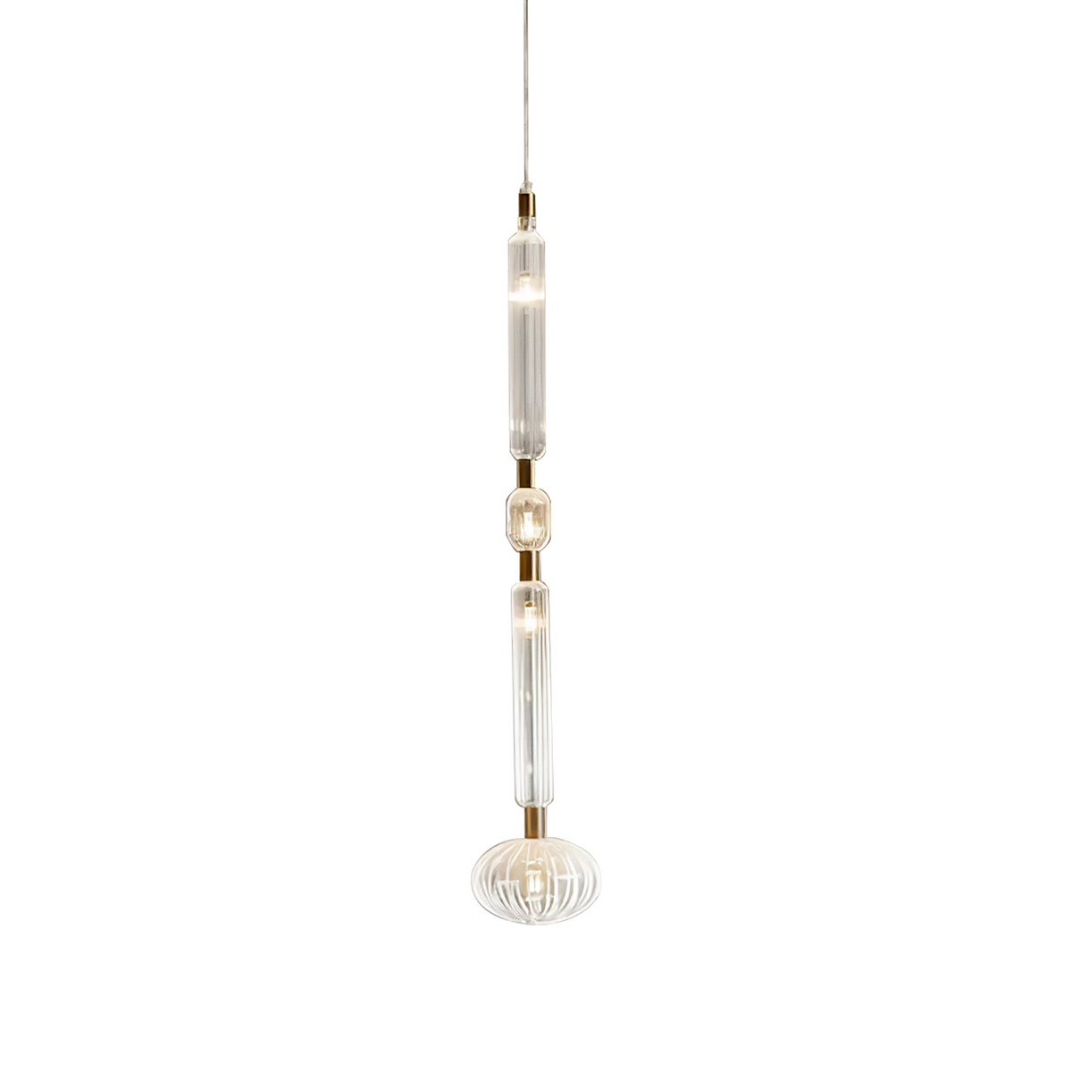 Tika Hanglamp Kristal cilinder Cipher Eigentijds