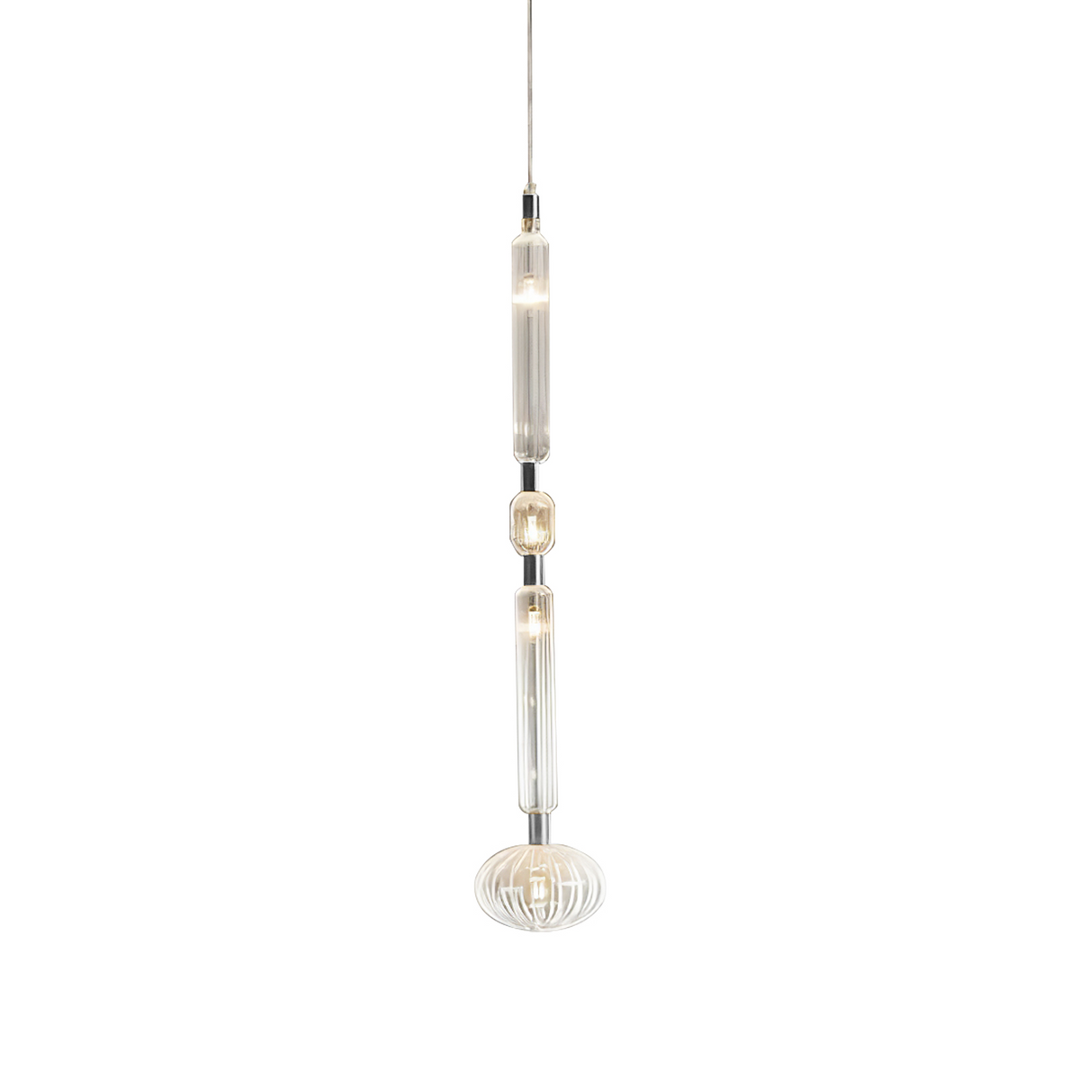 Tika Hanglamp Kristal cilinder Cipher Eigentijds