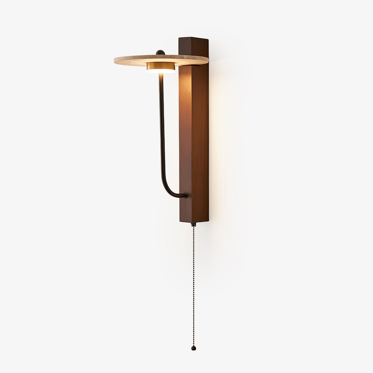 Viphayra Leverarm wandlamp travertin