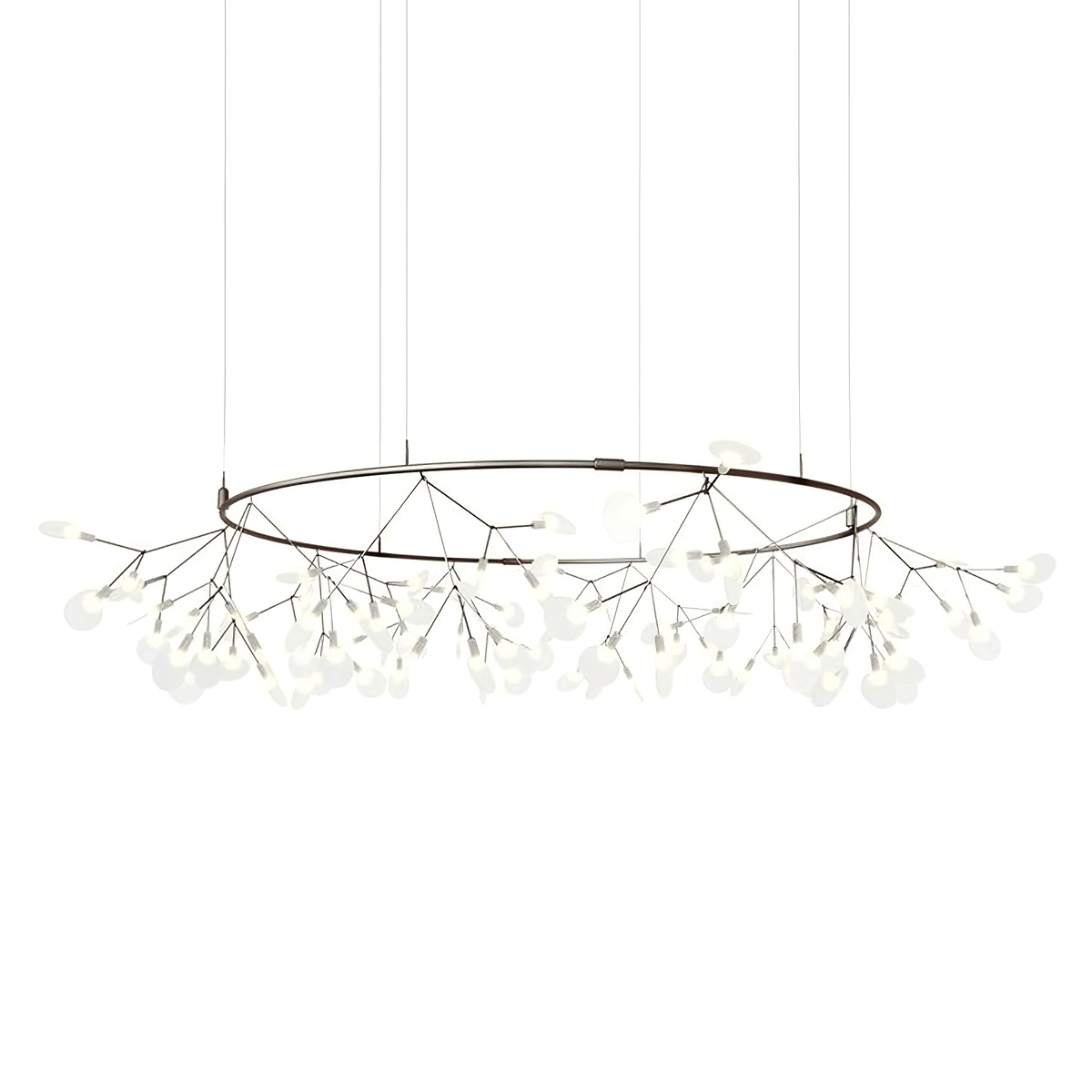 Zwarte Firefly ledkroonluchter