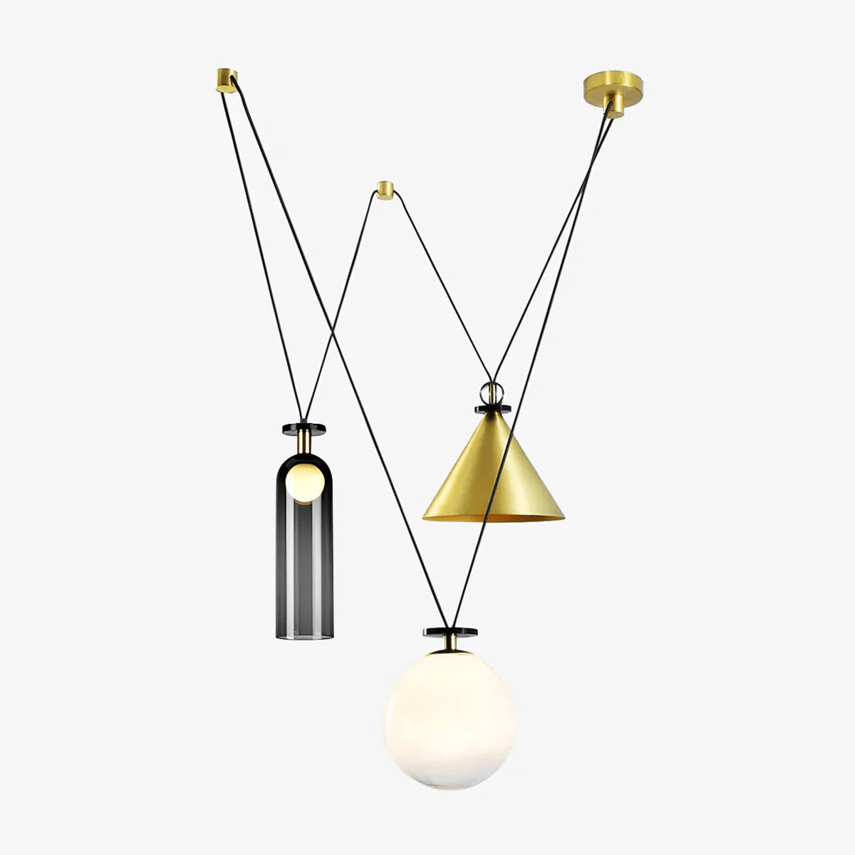 Cirorira Kroonluchter Geometrische Vorm Kunst