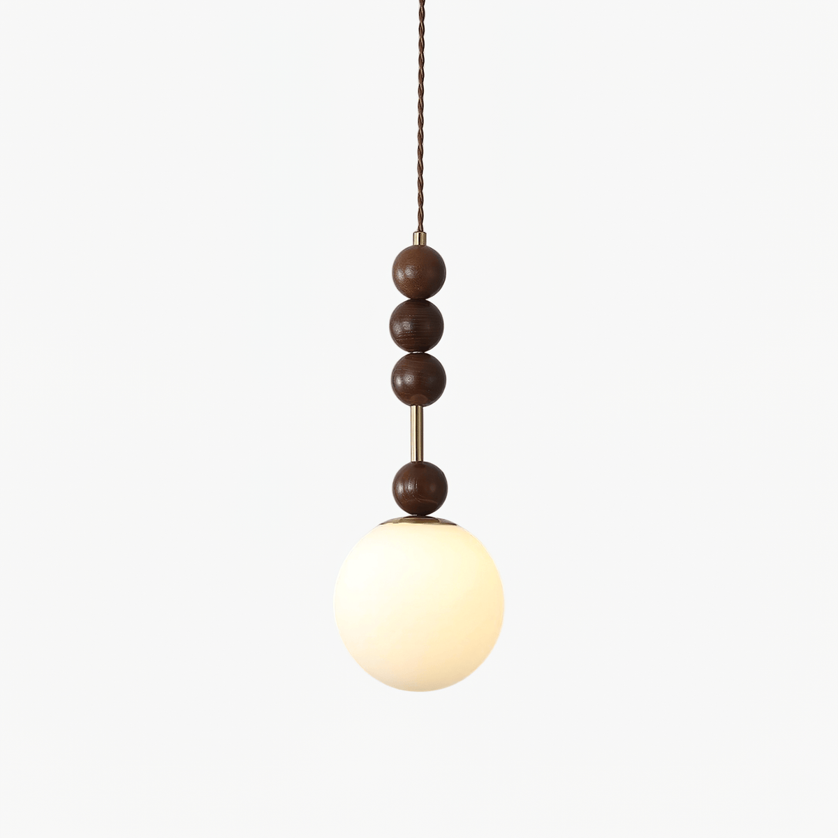 Aldanelle hanglamp van walnoothout