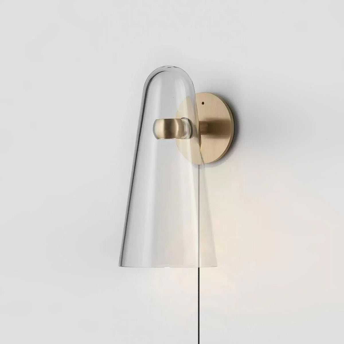 Velivira conische glazen wandlamp