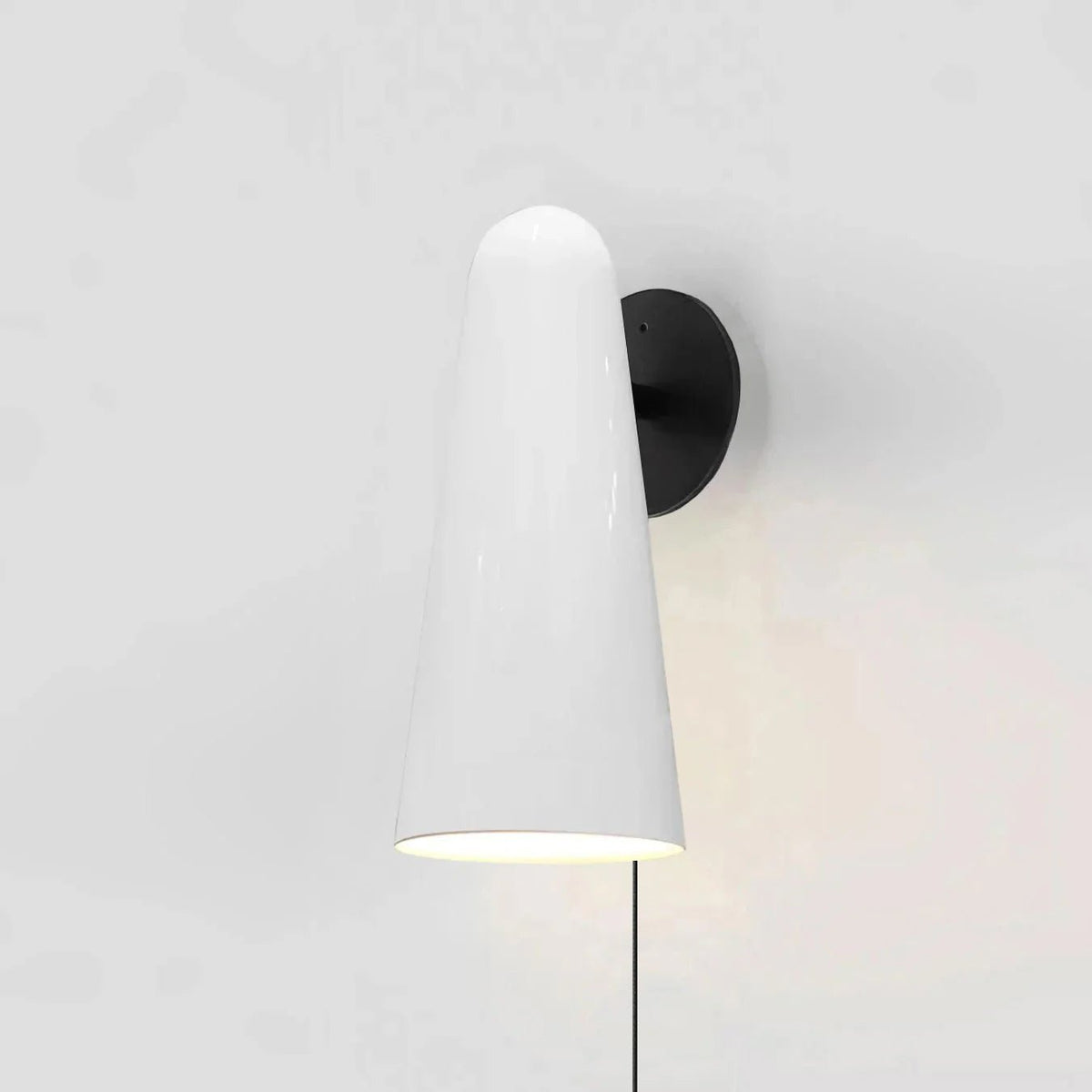 Velivira conische glazen wandlamp
