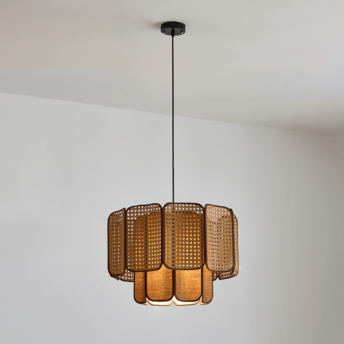 Cane Vintage Stof Hanglamp