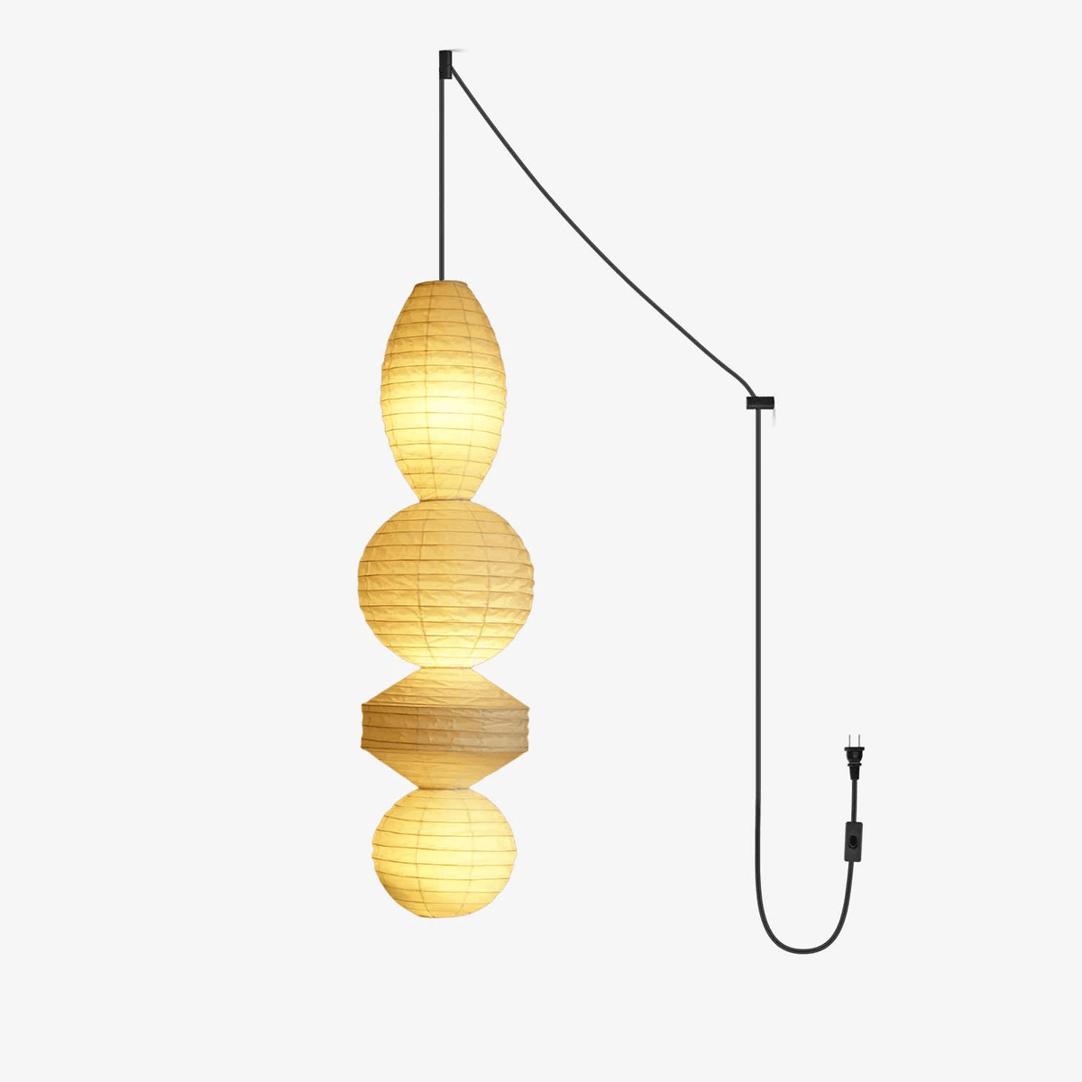 Dov Minimalistische hanglamp van papier