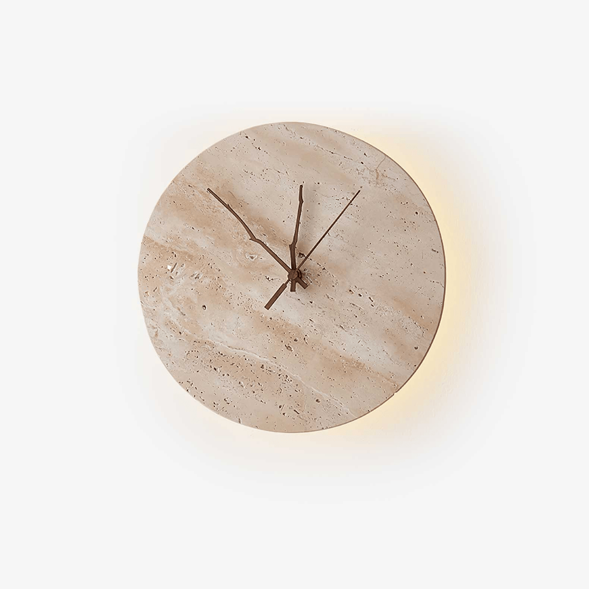 Nororielle minimalistische wandlamp van geel travertin