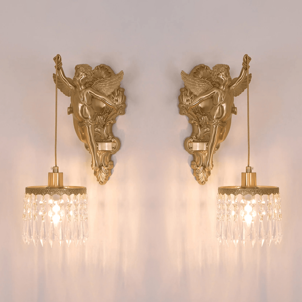 Bex Flying Angel wandlamp van glas