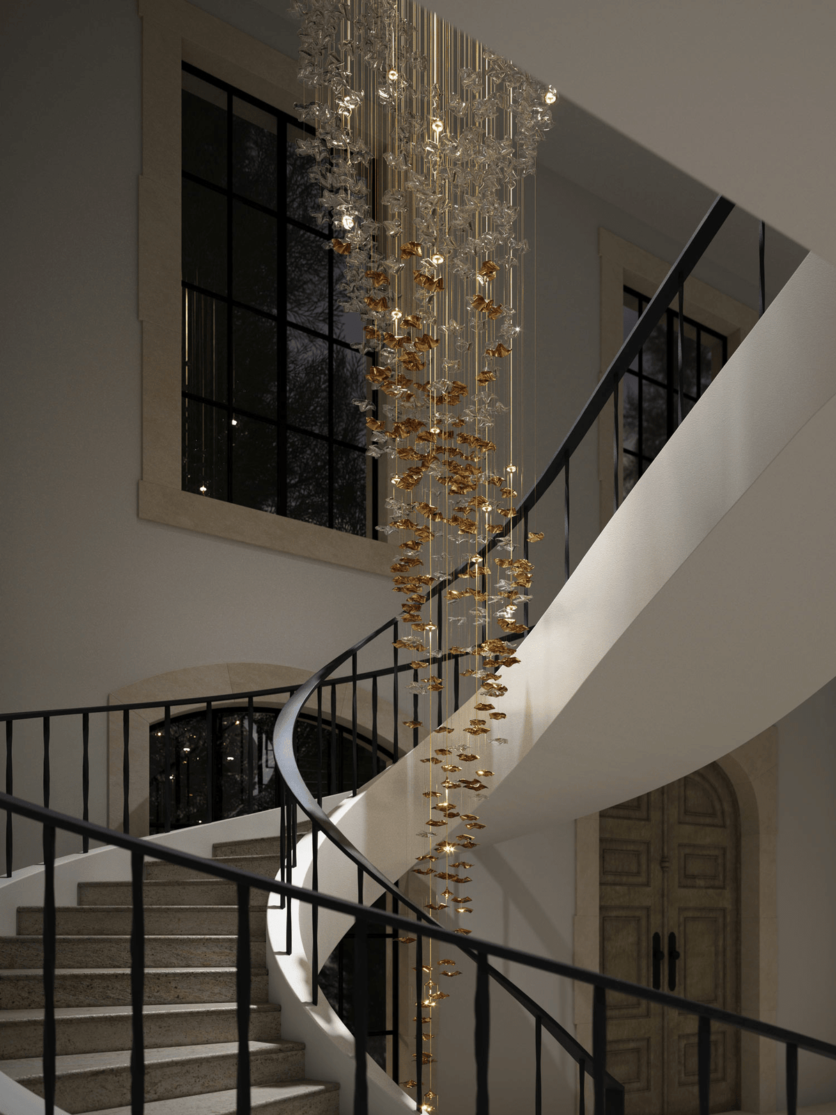 Velaise luxe Tidal Art glas hanglamp