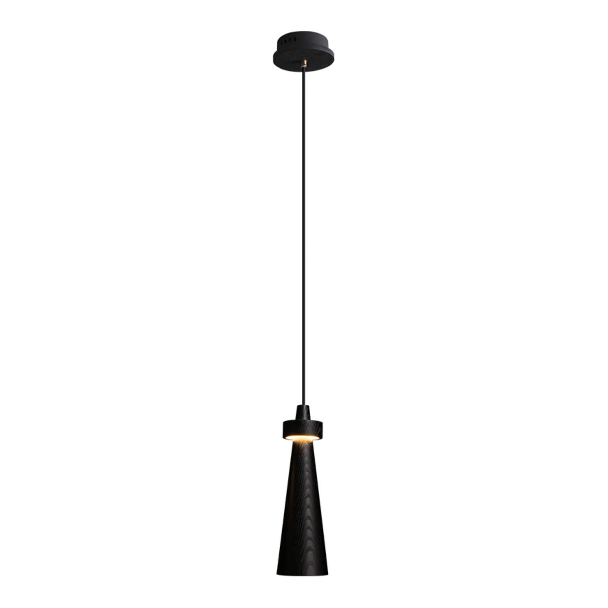 Tesno Minimalistische hanglamp van walnoothout