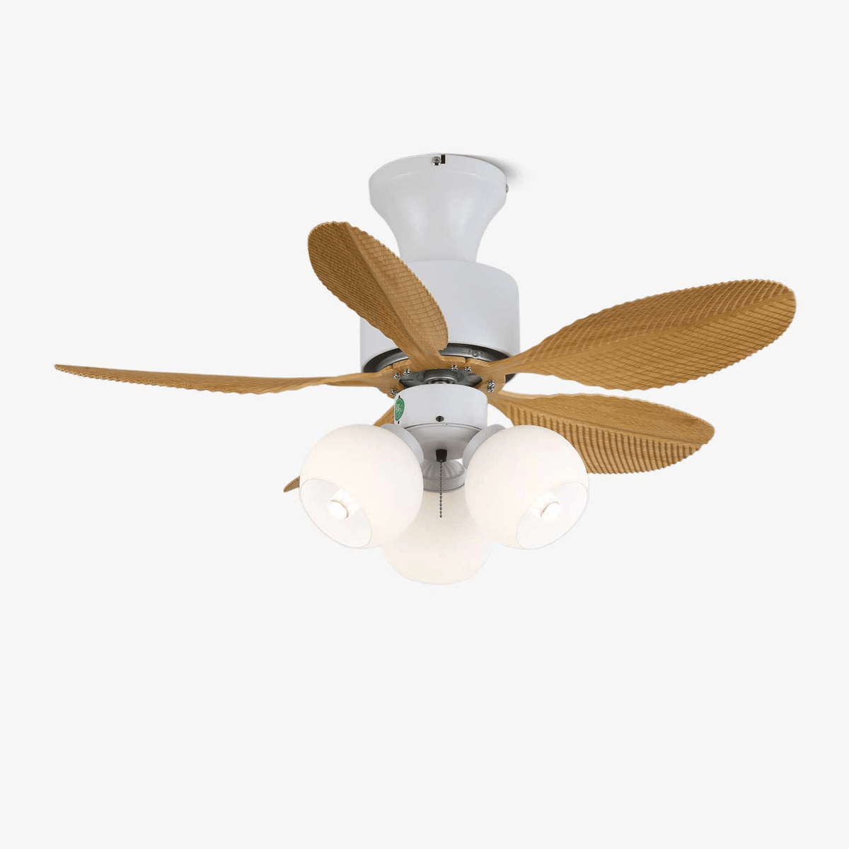 Althea Vintage Houten Plafondventilator met Verlichting