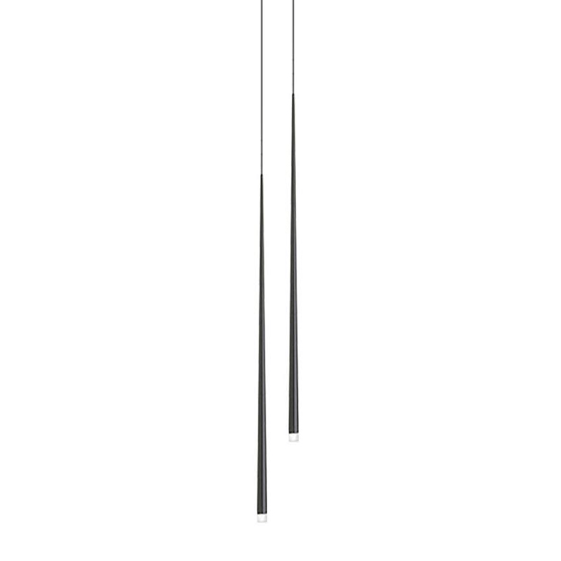Reveno Kroonluchter Slender Cone Lineair Zwart Minimalistisch