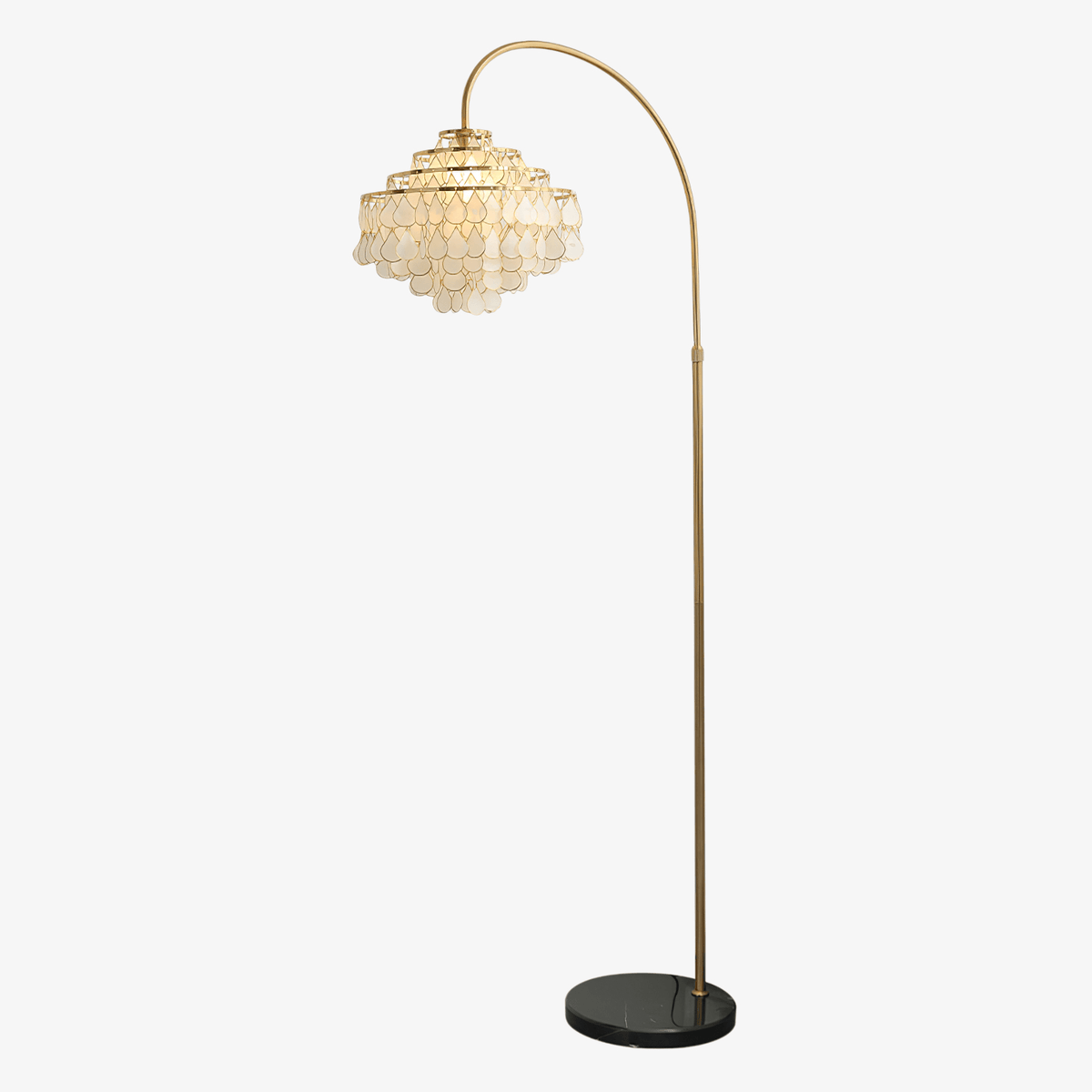 Emily vloerlamp in goudkleurige afwerking