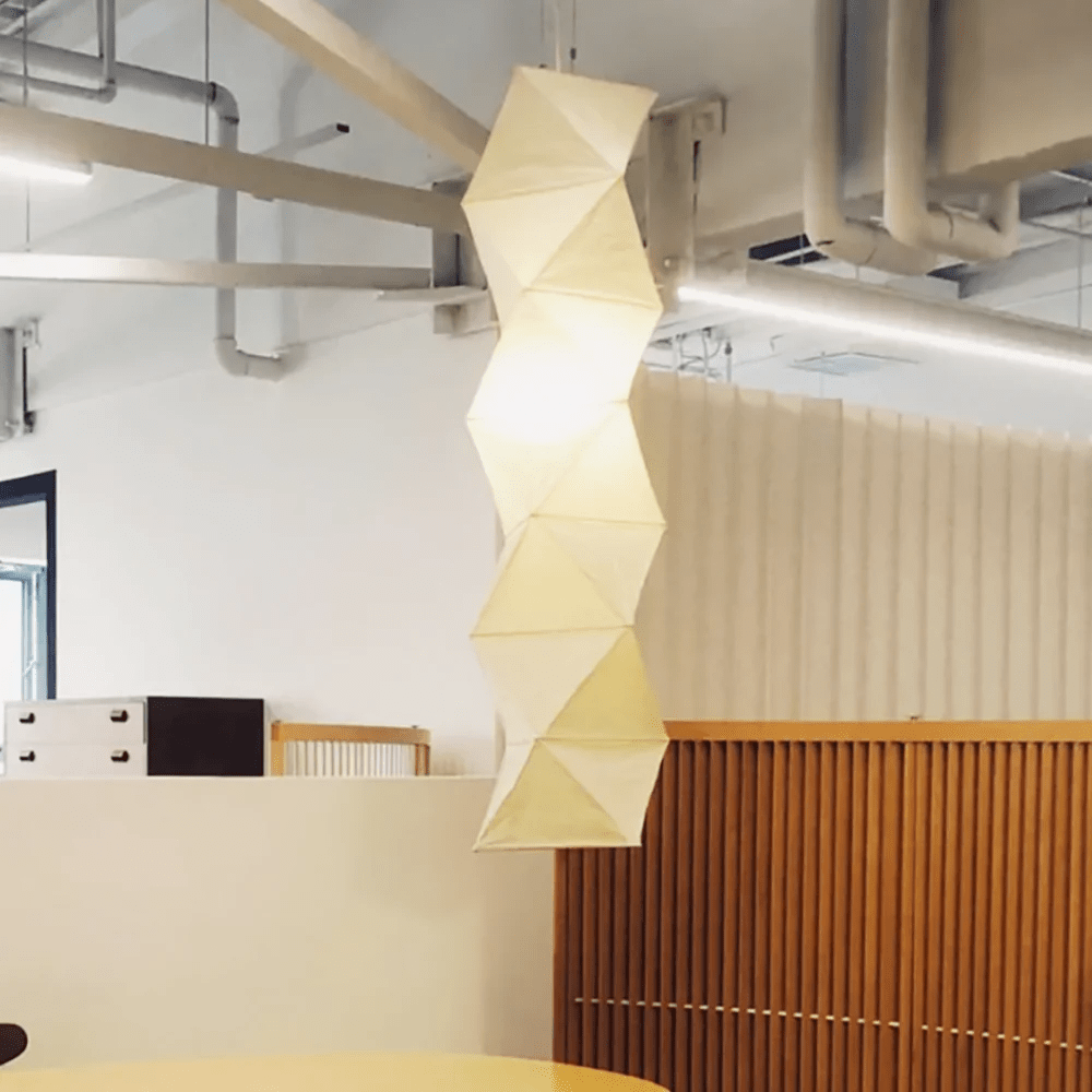Jirso Minimalistische hanglamp van papier