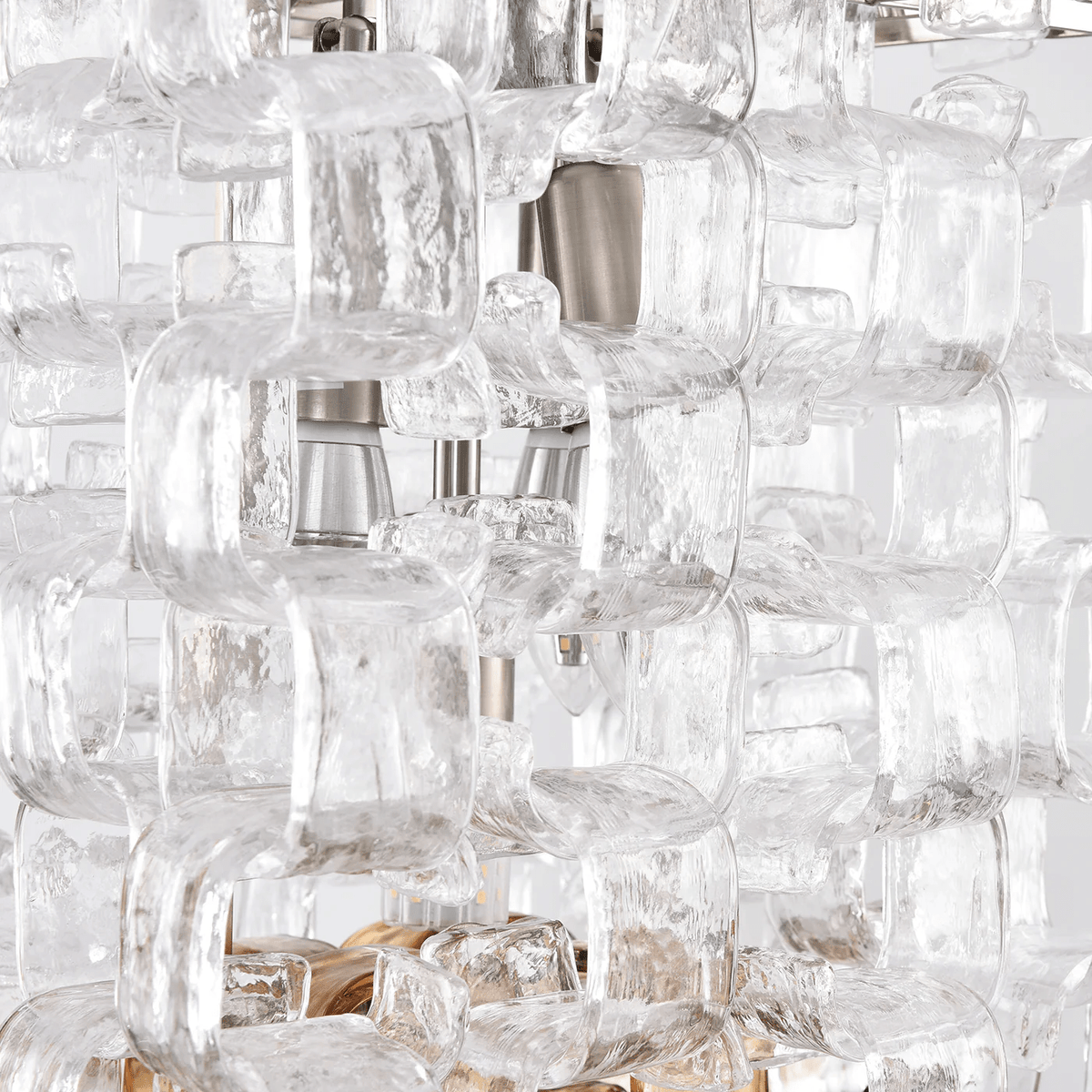 Orielis Kroonluchter Murano-glas Interlockende geometrische vorm