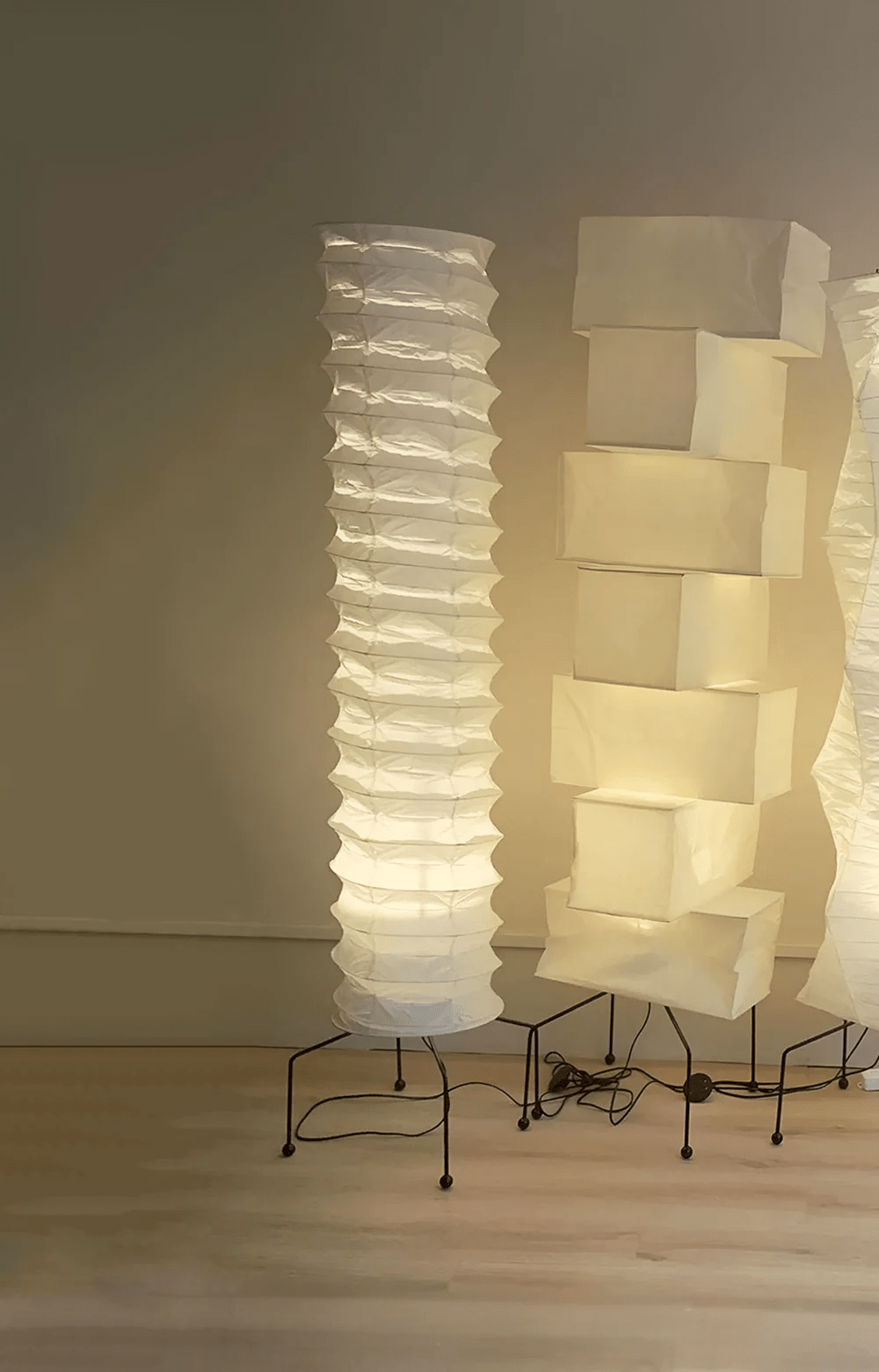 Soraine Minimalistische vloerlamp met rijstpapier