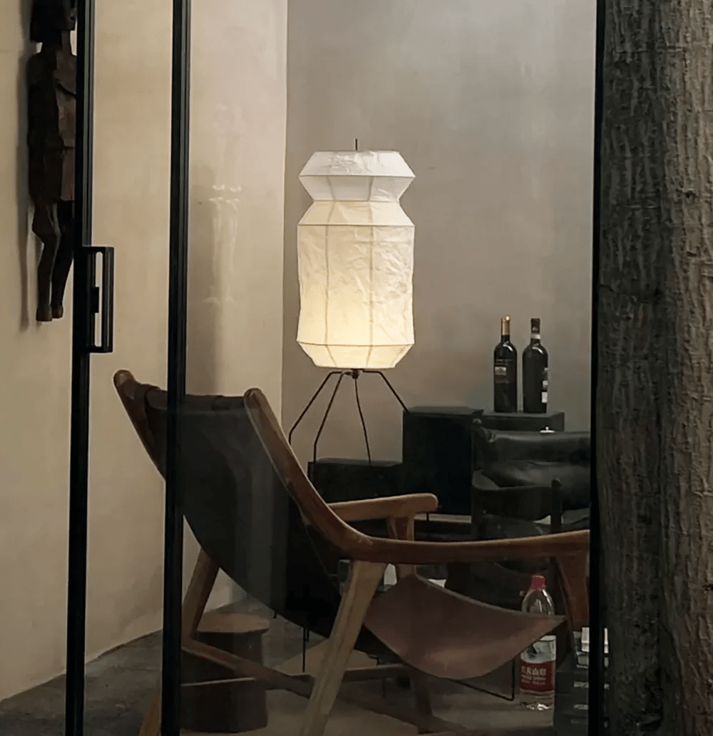 Nivorena Moderne vloerlamp met rijstpapier