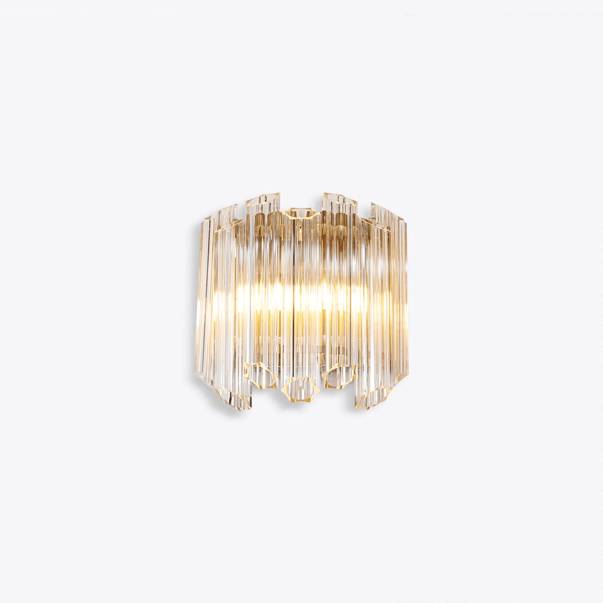 Celalaria wandlamp Helder Murano-glasbuis Cascade