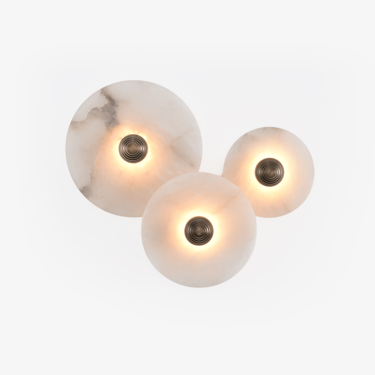 Albireria Minimalistische plafondlamp van albast
