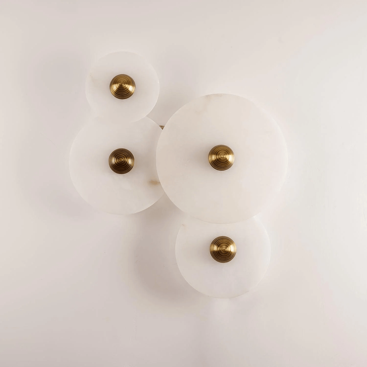 Albireria Minimalistische plafondlamp van albast