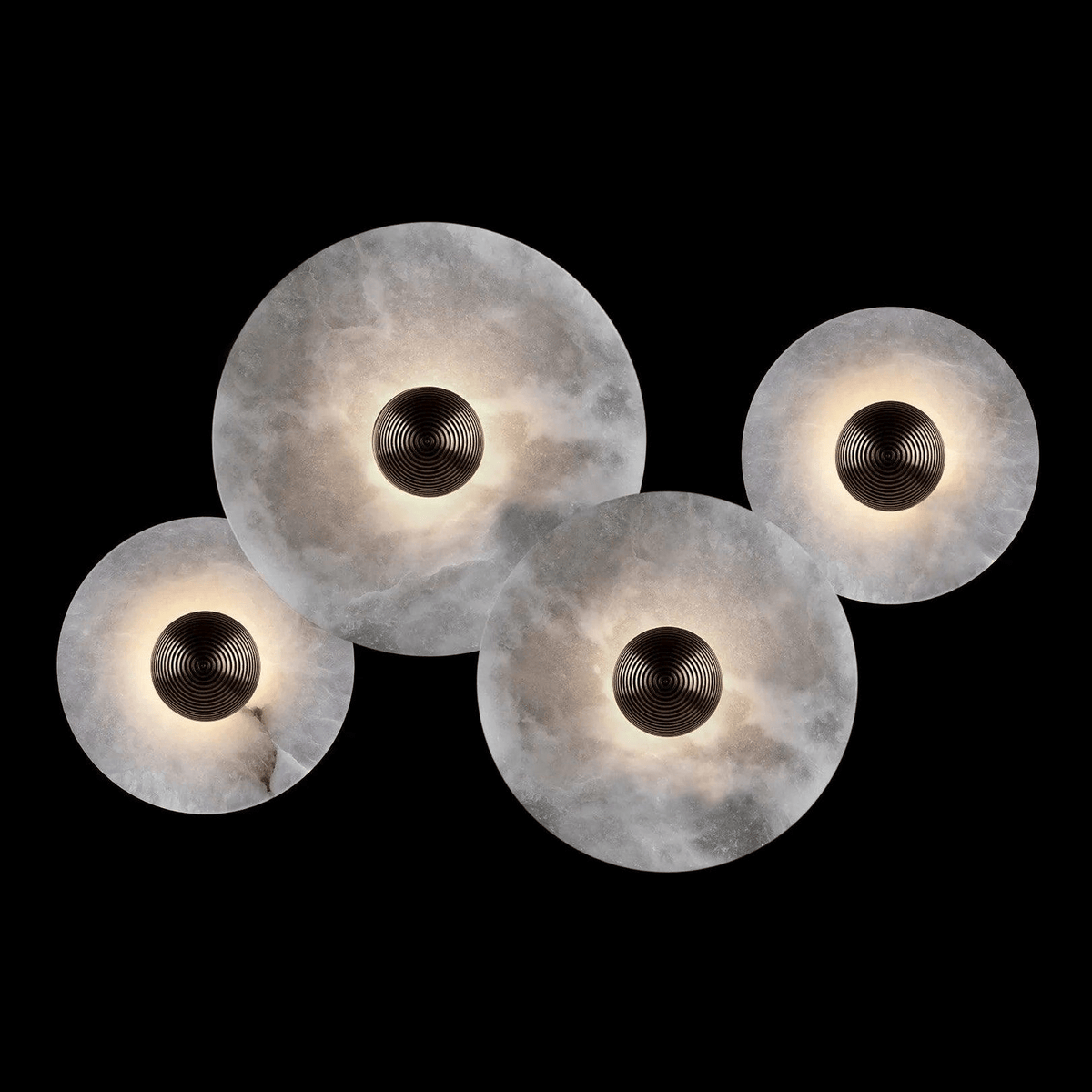 Albireria Minimalistische plafondlamp van albast