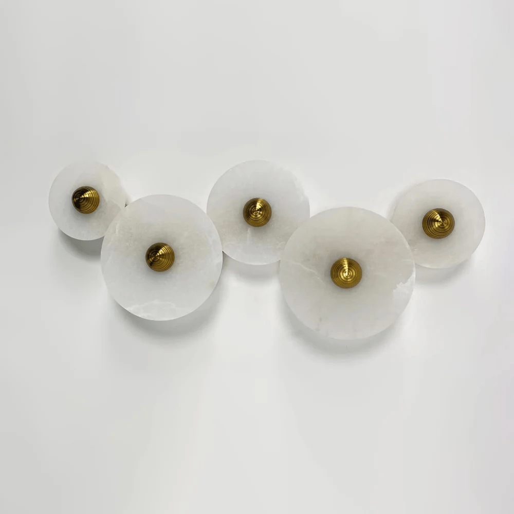Albireria Minimalistische plafondlamp van albast