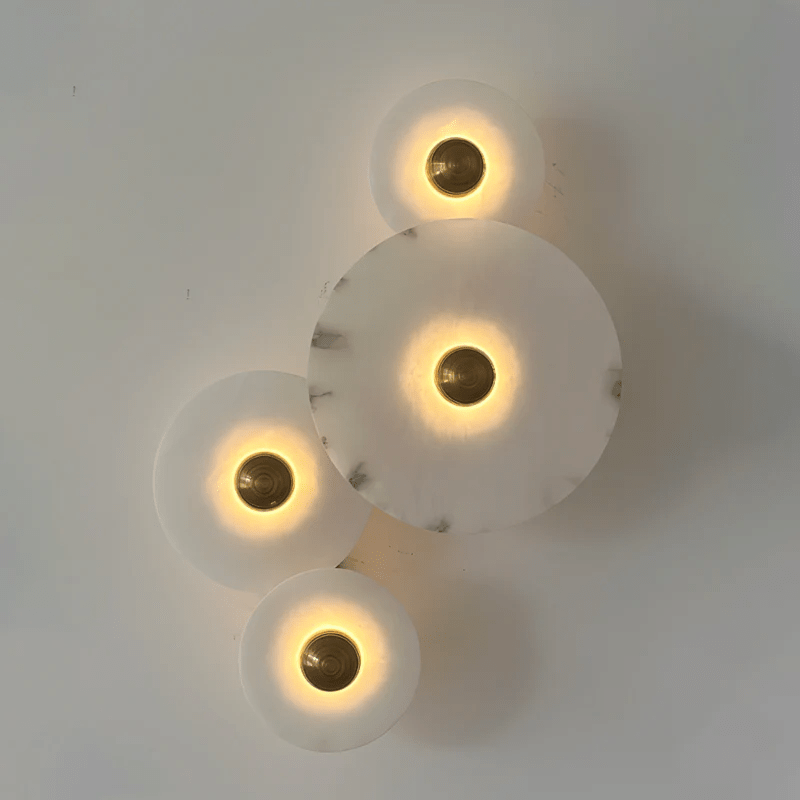 Albireria Minimalistische plafondlamp van albast