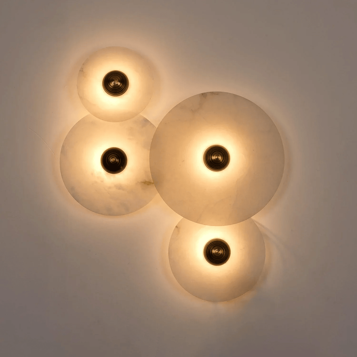 Albireria Minimalistische plafondlamp van albast