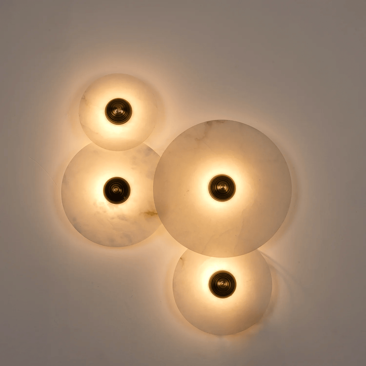 Albireria Minimalistische plafondlamp van albast