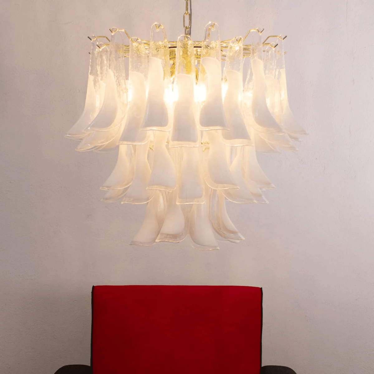 Eiroeon Kroonluchter Murano glas Gelaagd Italiaans