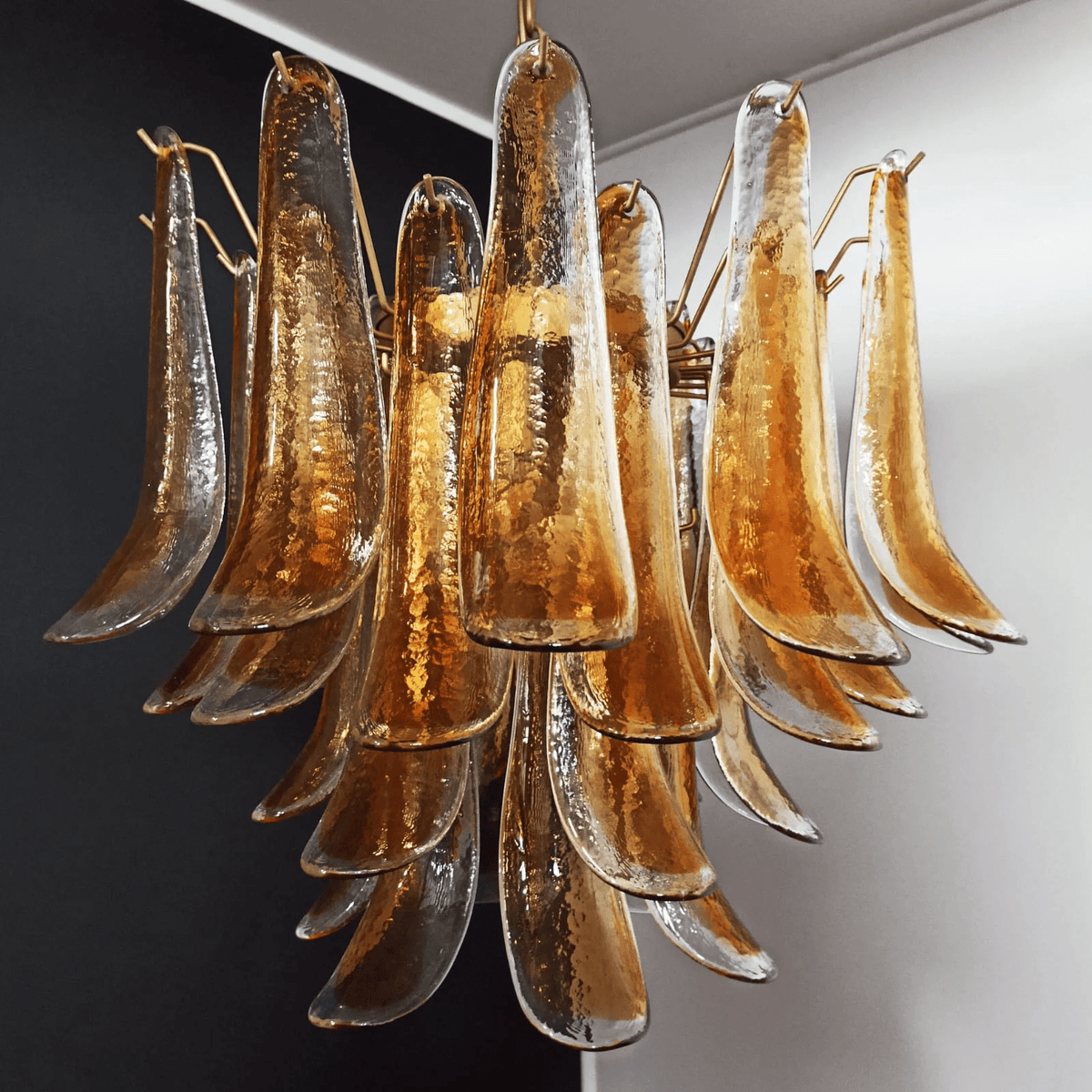 Eiroeon Kroonluchter Murano glas Gelaagd Italiaans