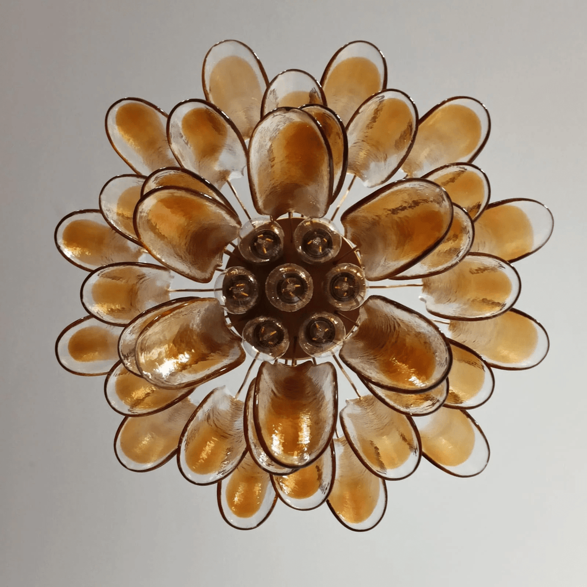 Eiroeon Kroonluchter Murano glas Gelaagd Italiaans