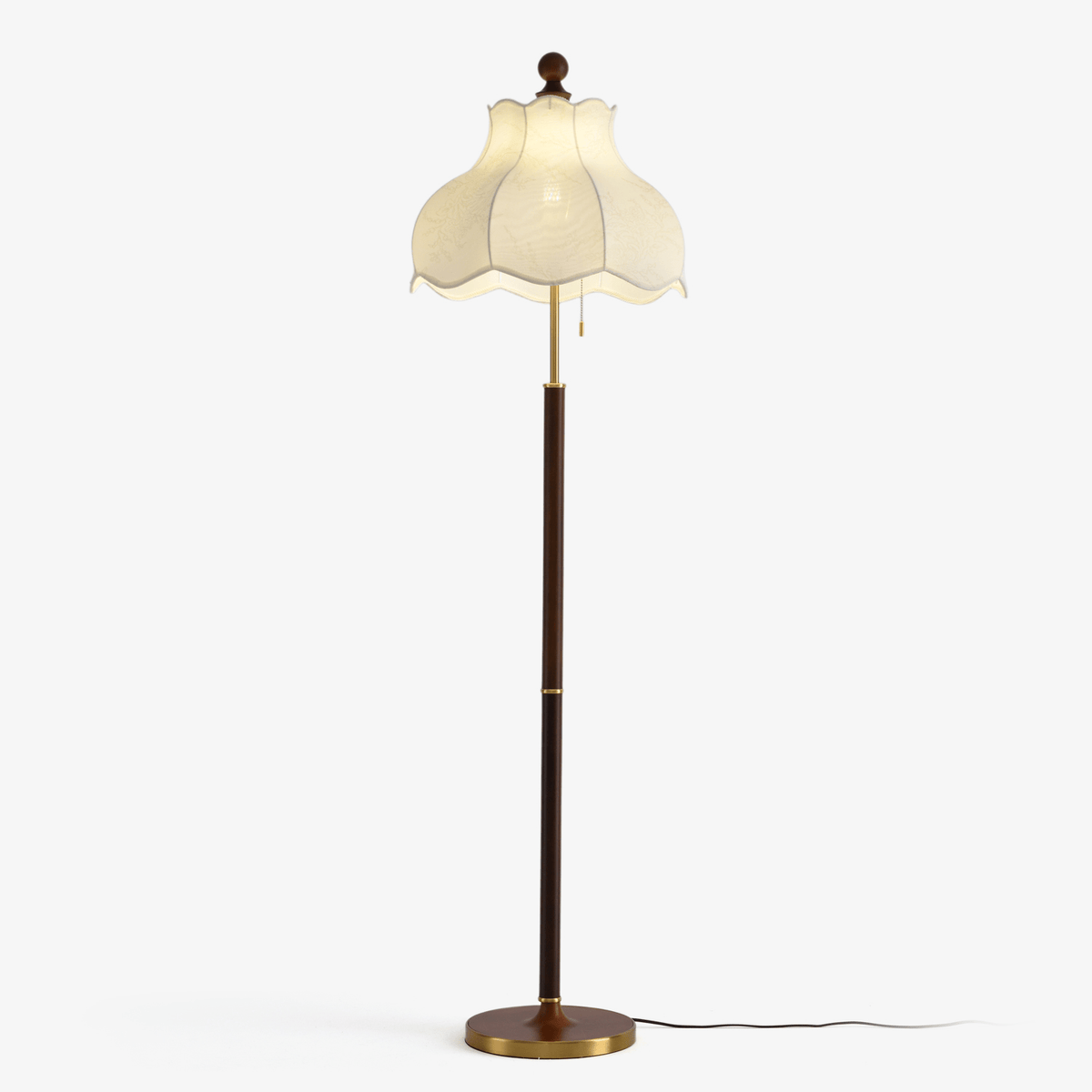 Tulfa Vintage Houten vloerlamp