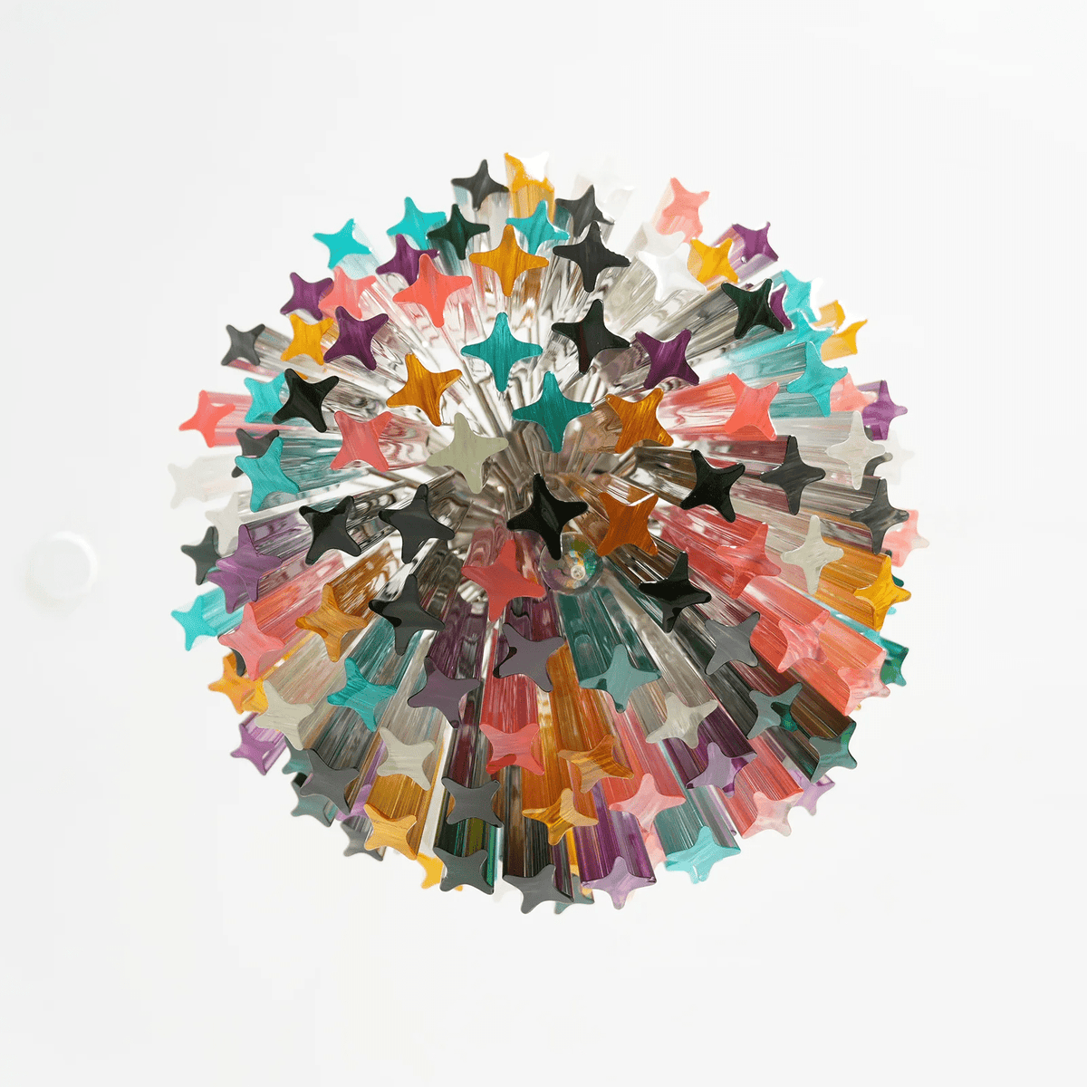 Celorelle Kroonluchter Murano glas Meerkleurig Prisma
