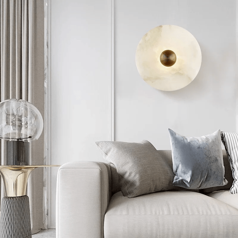 Albireria Minimalistische plafondlamp van albast