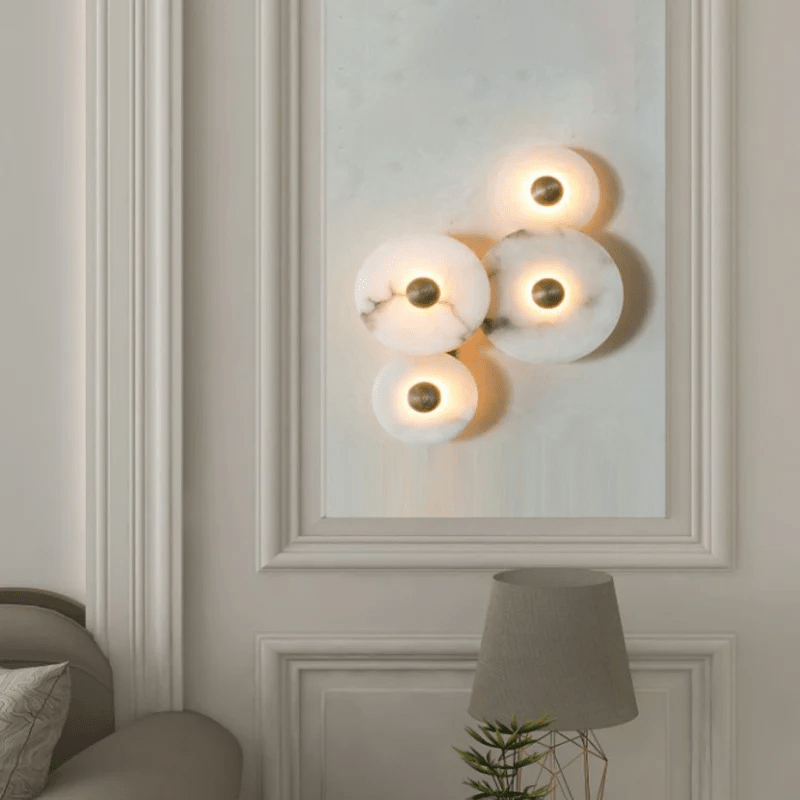 Albireria Minimalistische plafondlamp van albast