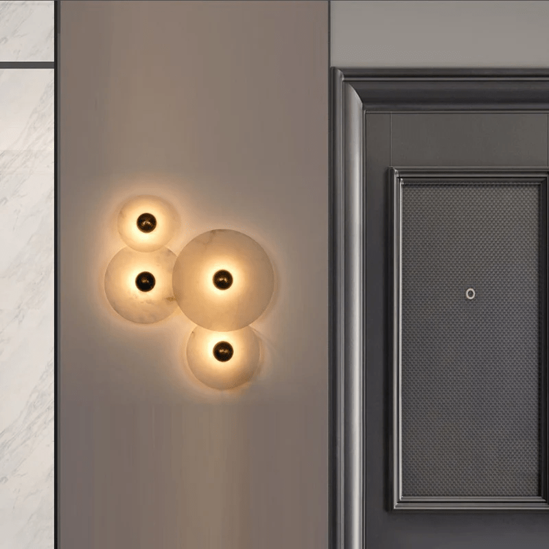 Albireria Minimalistische plafondlamp van albast