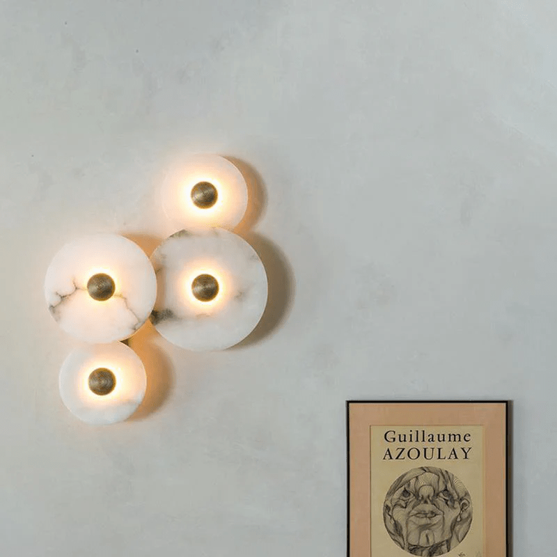 Albireria Minimalistische plafondlamp van albast