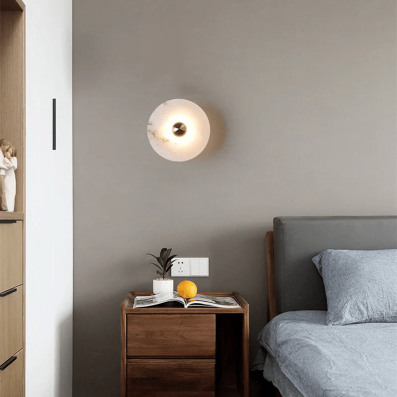 Albireria Minimalistische plafondlamp van albast