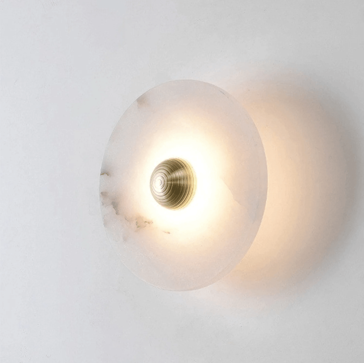Albireria Minimalistische plafondlamp van albast