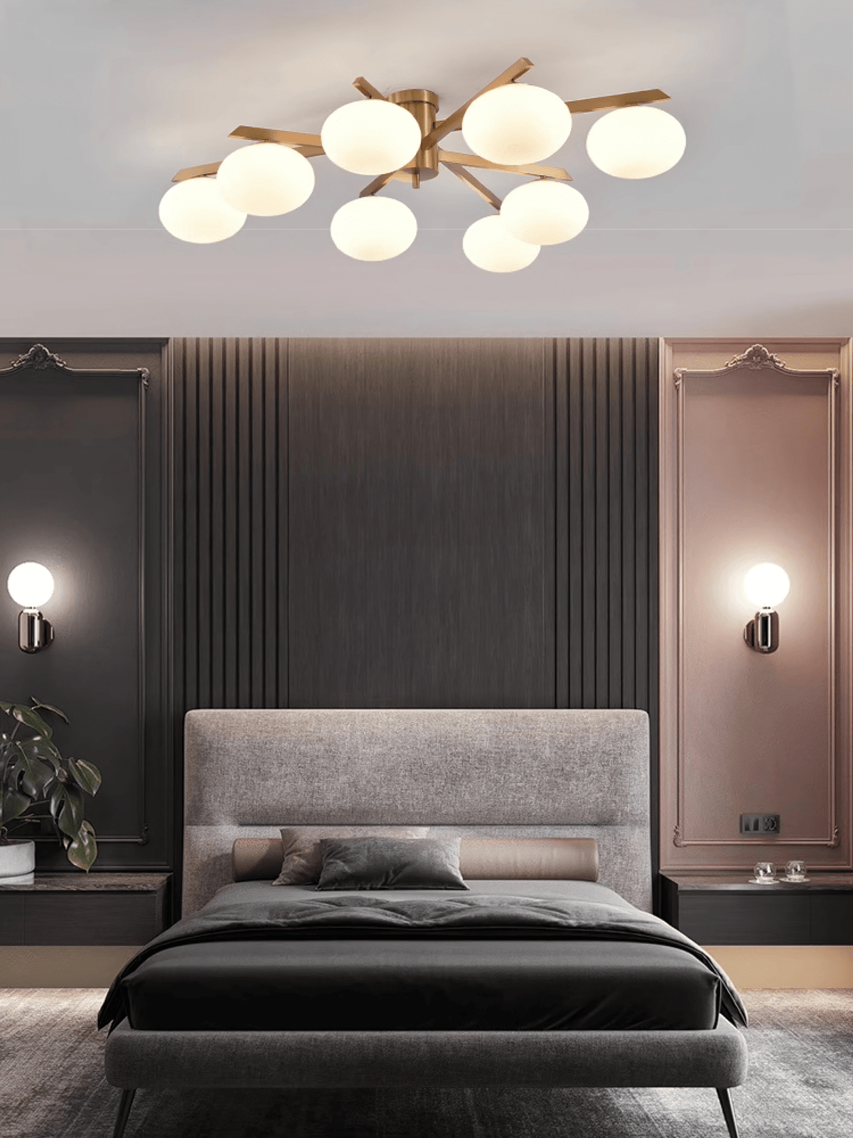Velaraya moderne plafondlamp van glas