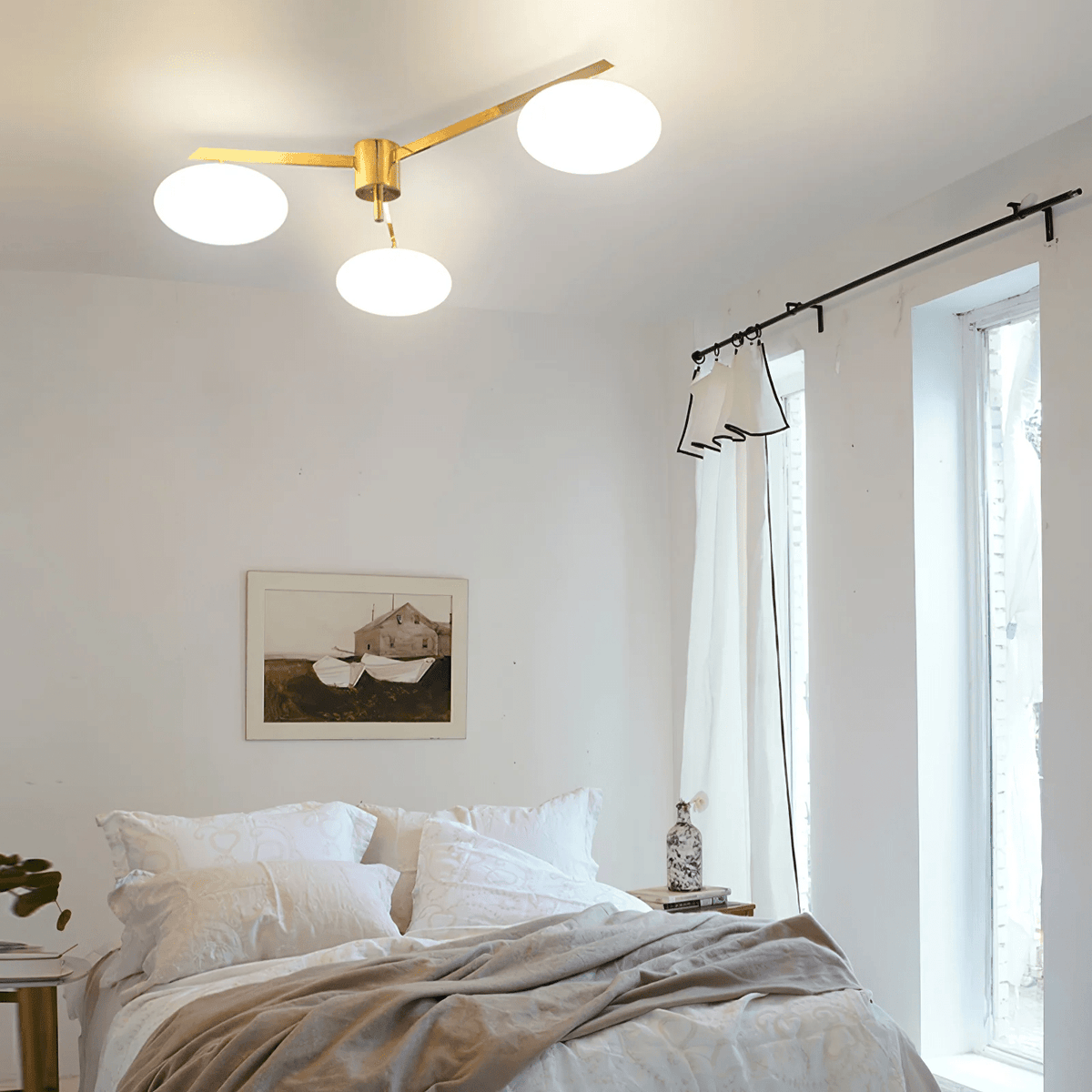 Velaraya moderne plafondlamp van glas